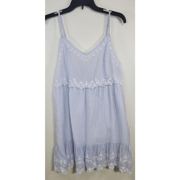 Joie Dress Womens Large Sleeveless Embroidered Coastal Vibes Cottage Core Dress - Picture 1 of 8